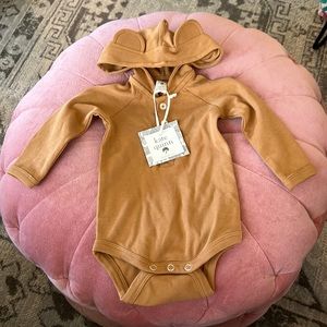 Kate Quinn teddy bear hooded onesie